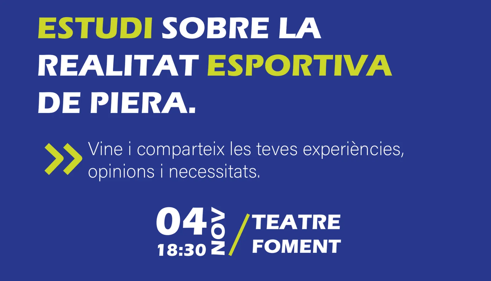 L’Ajuntament de Piera anima la ciutadania a participar en l’estudi sobre la realitat esportiva del municipi