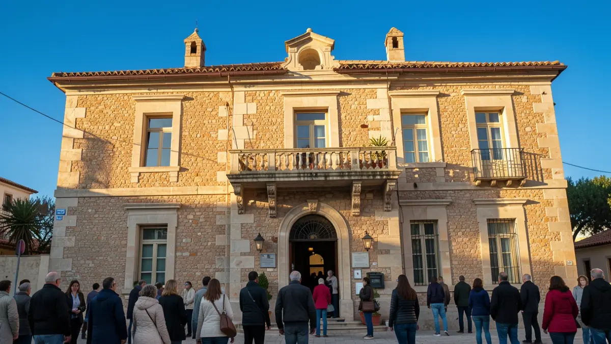 Fachada de l'Ajuntament de Malgrat de Mar.