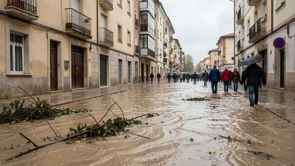 Imatge genèrica de pluges torrencials a Molins de Rei.