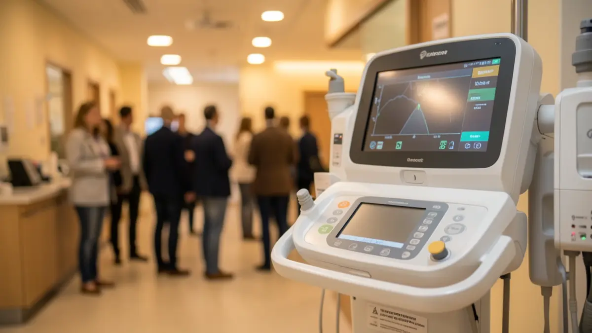 Imatge genèrica d'un equipament de rehabilitació mèdica en un interior de clínica.