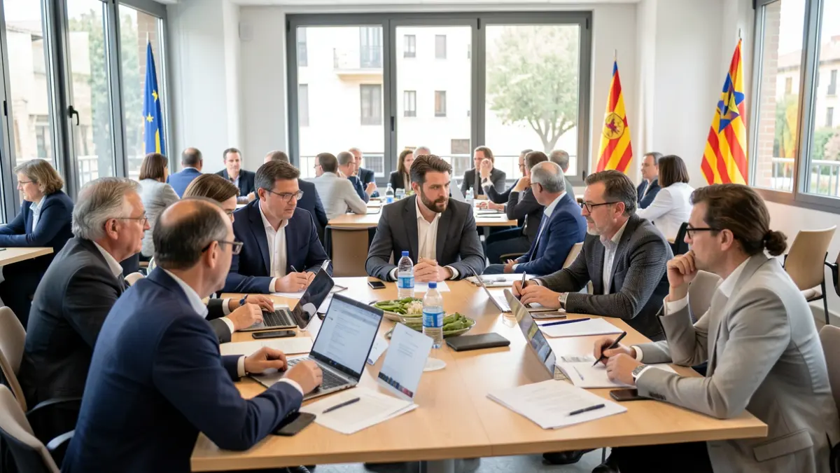 Participants in a water innovation workshop in Girona.