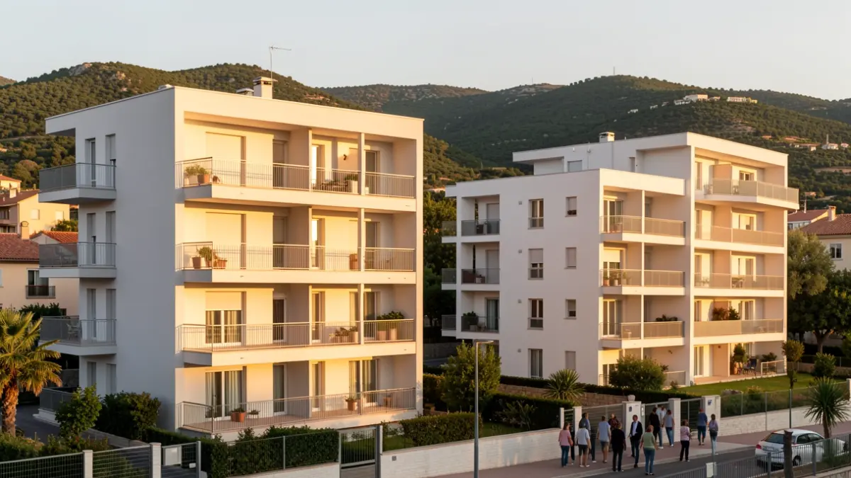 Dos edificios de viviendas reformados en Puig-reig.