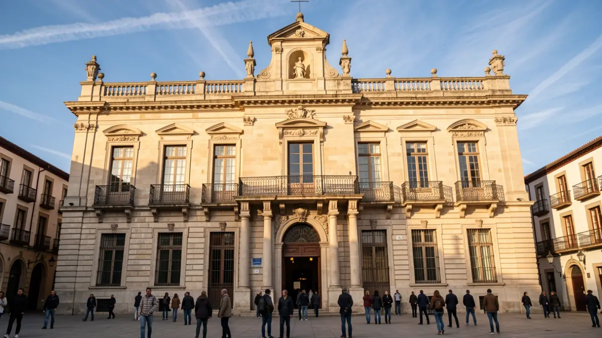 Fachada del Ayuntamiento de Reus en la Plaça del Mercadal.