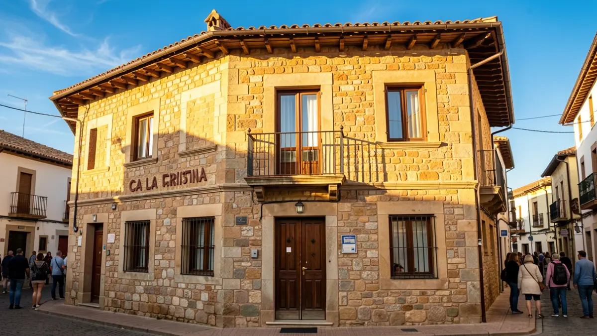 Fachada de Ca la Cristina, un edificio histórico de Ripollet que será un centro cívico.