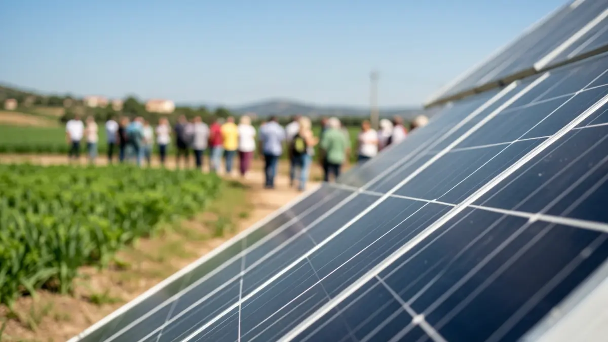 Imatge genèrica de panells solars en un entorn rural català.