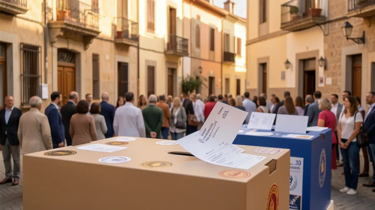 Imatge genèrica del procés electoral a Catalunya amb elements abstractes.