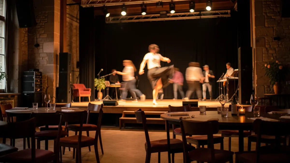 Generic image of a cultural space with a stage and audience.