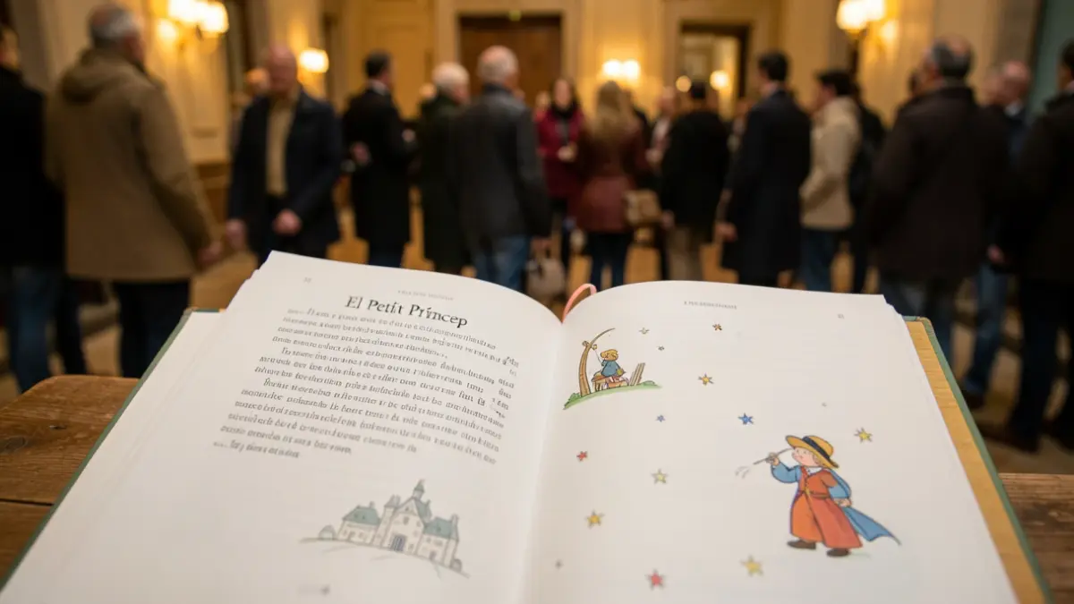 Generic image of an open book with adapted text and illustrations.