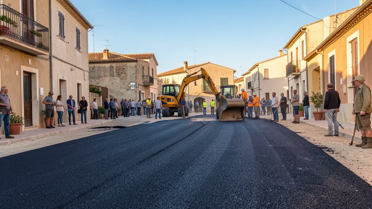 Generic image of asphalt paving work in a municipality.