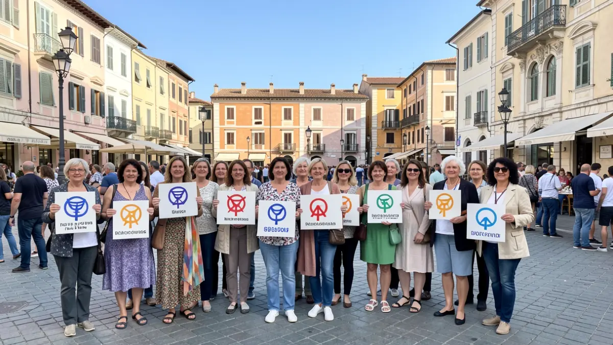 Imatge genèrica de dones de diferents edats participant en una manifestació per la igualtat.