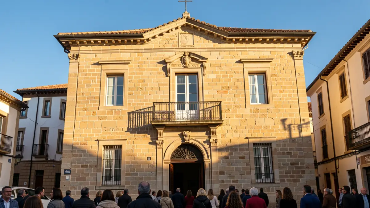 Facade of the Sant Vicenç dels Horts Town Hall.