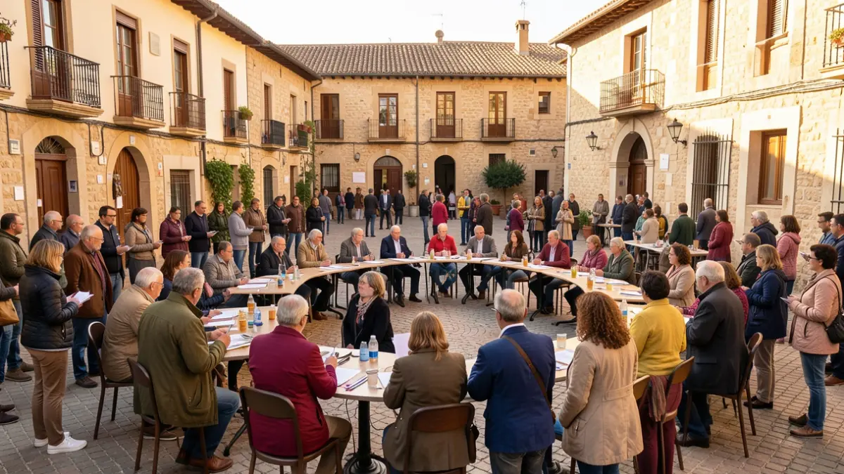 Ciutadans participen en un debat públic sobre pressupostos municipals a Santa Perpètua de Mogoda.