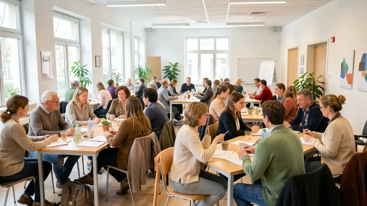 Generic image of people participating in a workshop at a municipal facility.