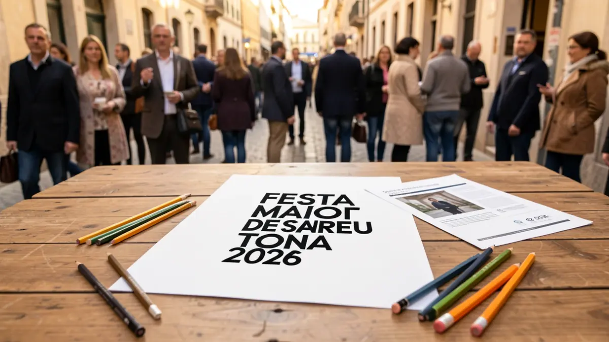 Blank poster for the Sant Andreu Major Festival contest in Tona 2026.
