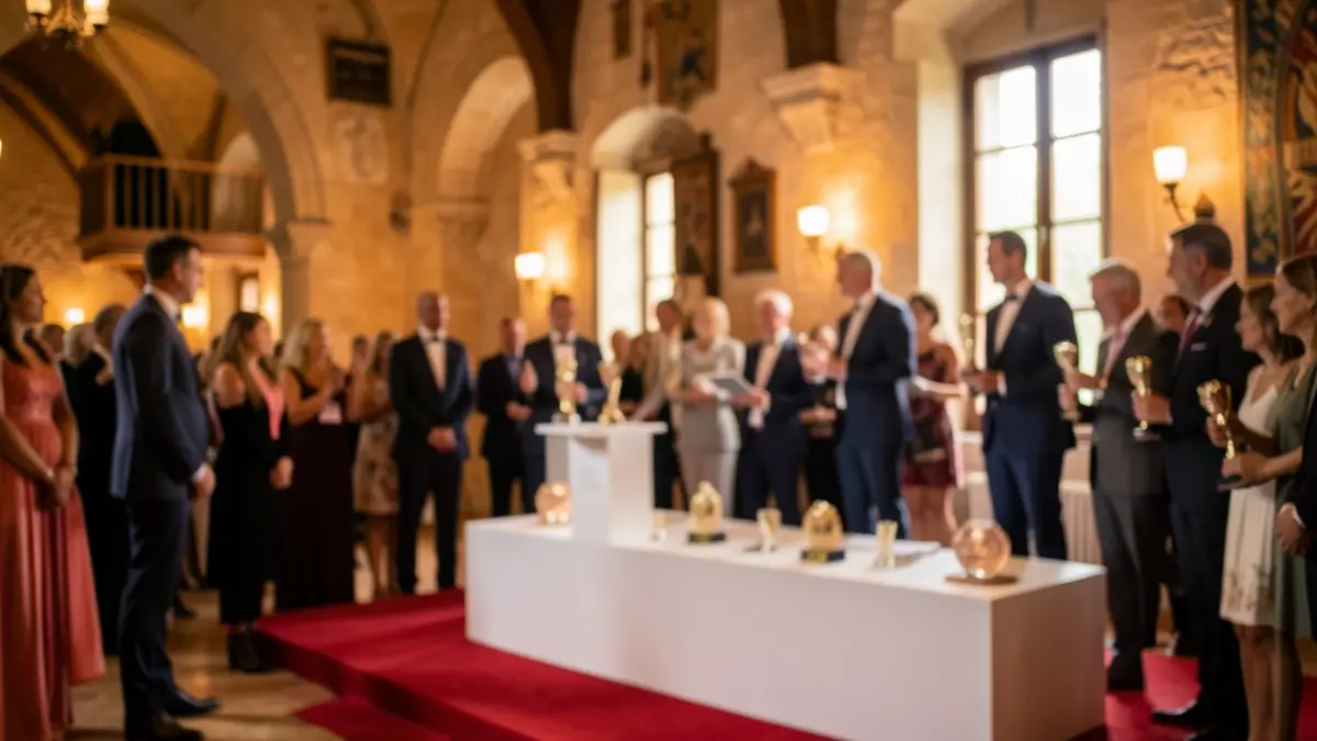 Premiados durante la 3ª Noche del Deporte de Lliçà de Vall.