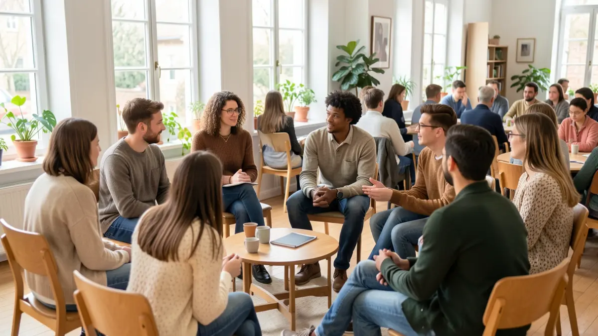 Imatge genèrica de joves participant en un grup de suport emocional.