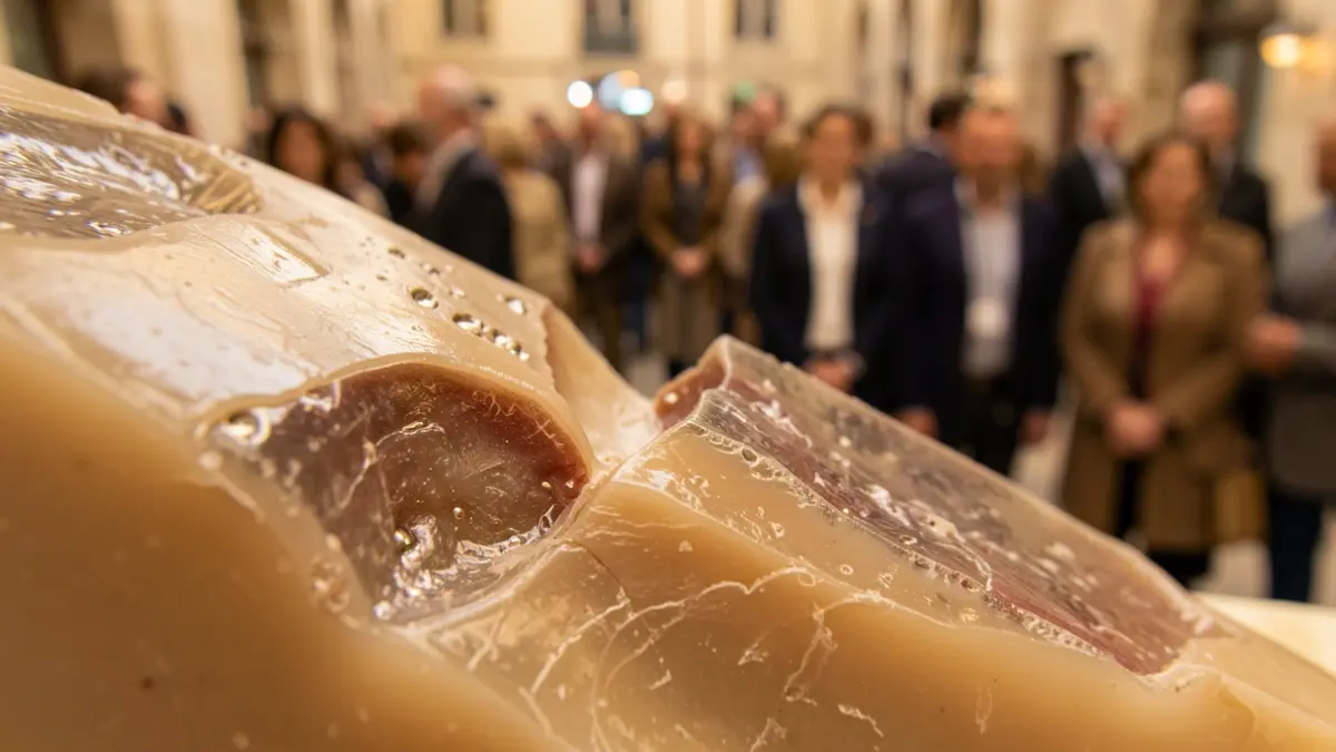 Imatge genèrica d'una mostra de biomaterial amb zones rígides i flexibles.