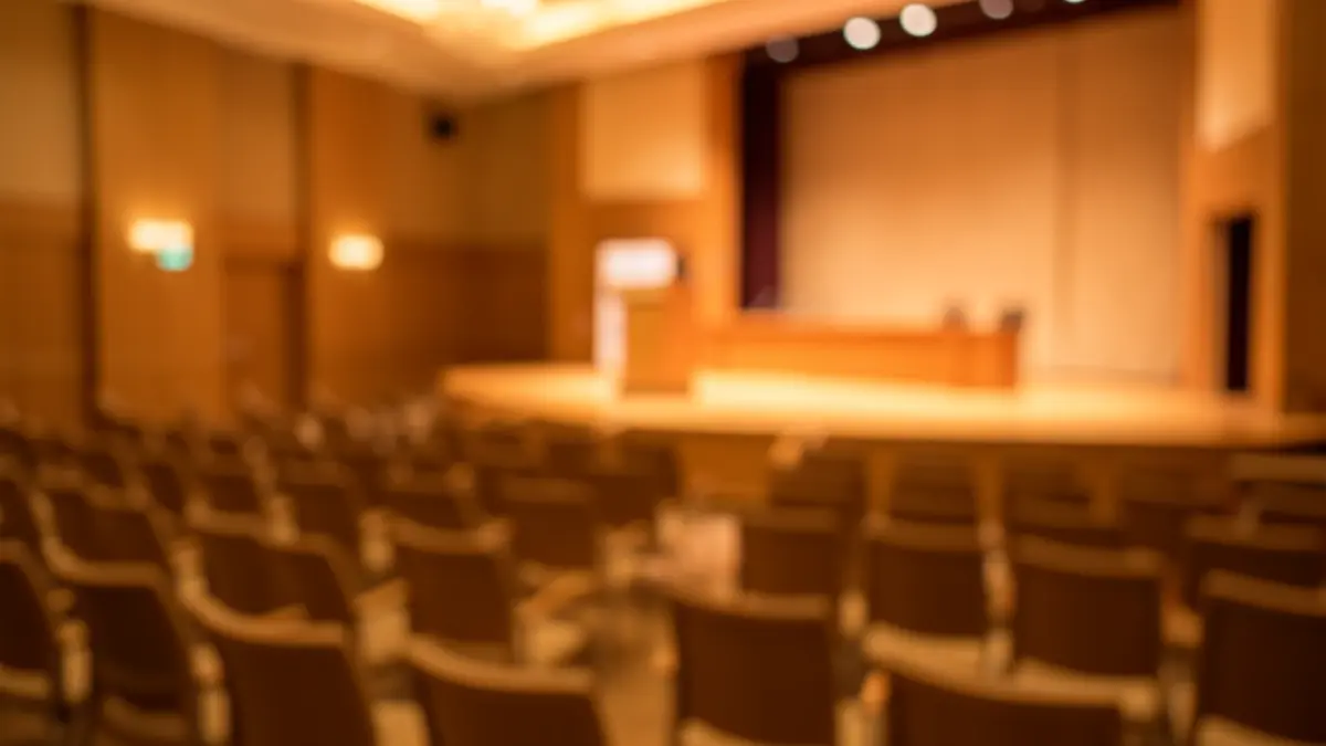 Generic image of a medical conference hall.