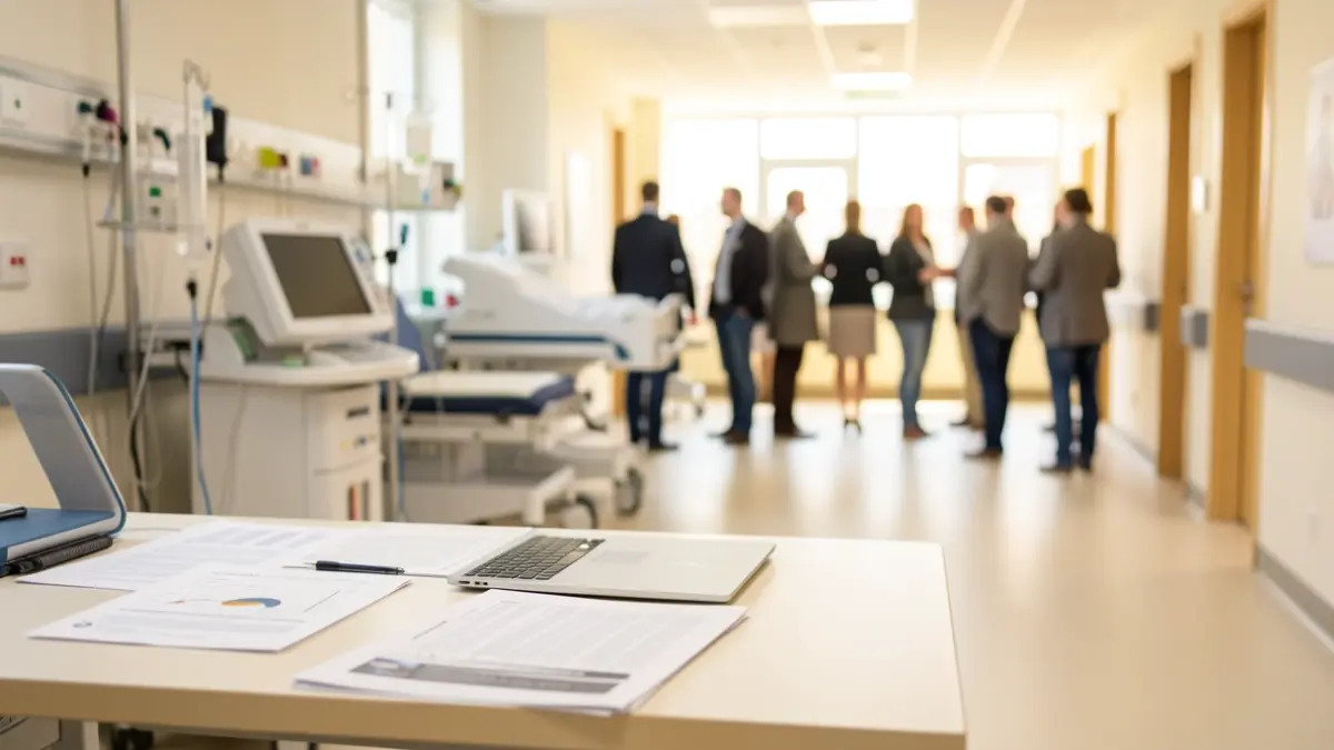 Sala d'investigació mèdica a l'Hospital de Palamós.